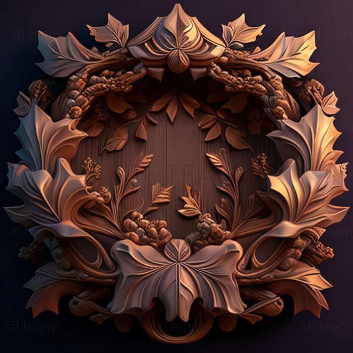 3D model The Crown of Leaves game (STL)